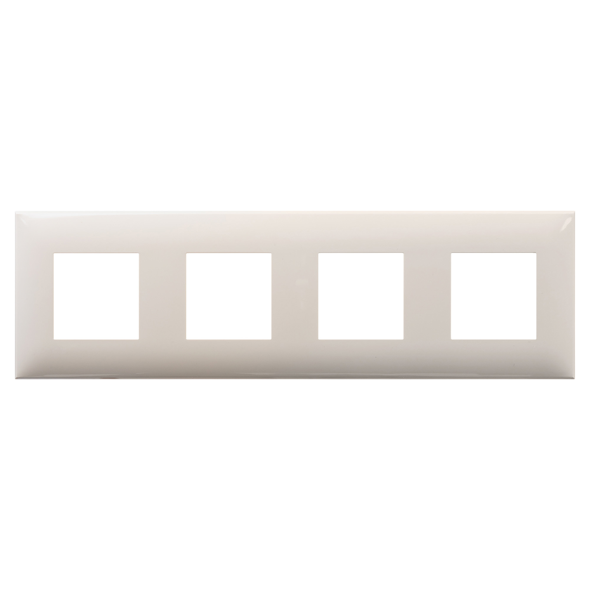 Изображение товара Рамка для розеток и выключателей Дкс Artlebedev Avanti 4 поста цвет ванильная дымка 2 шт.