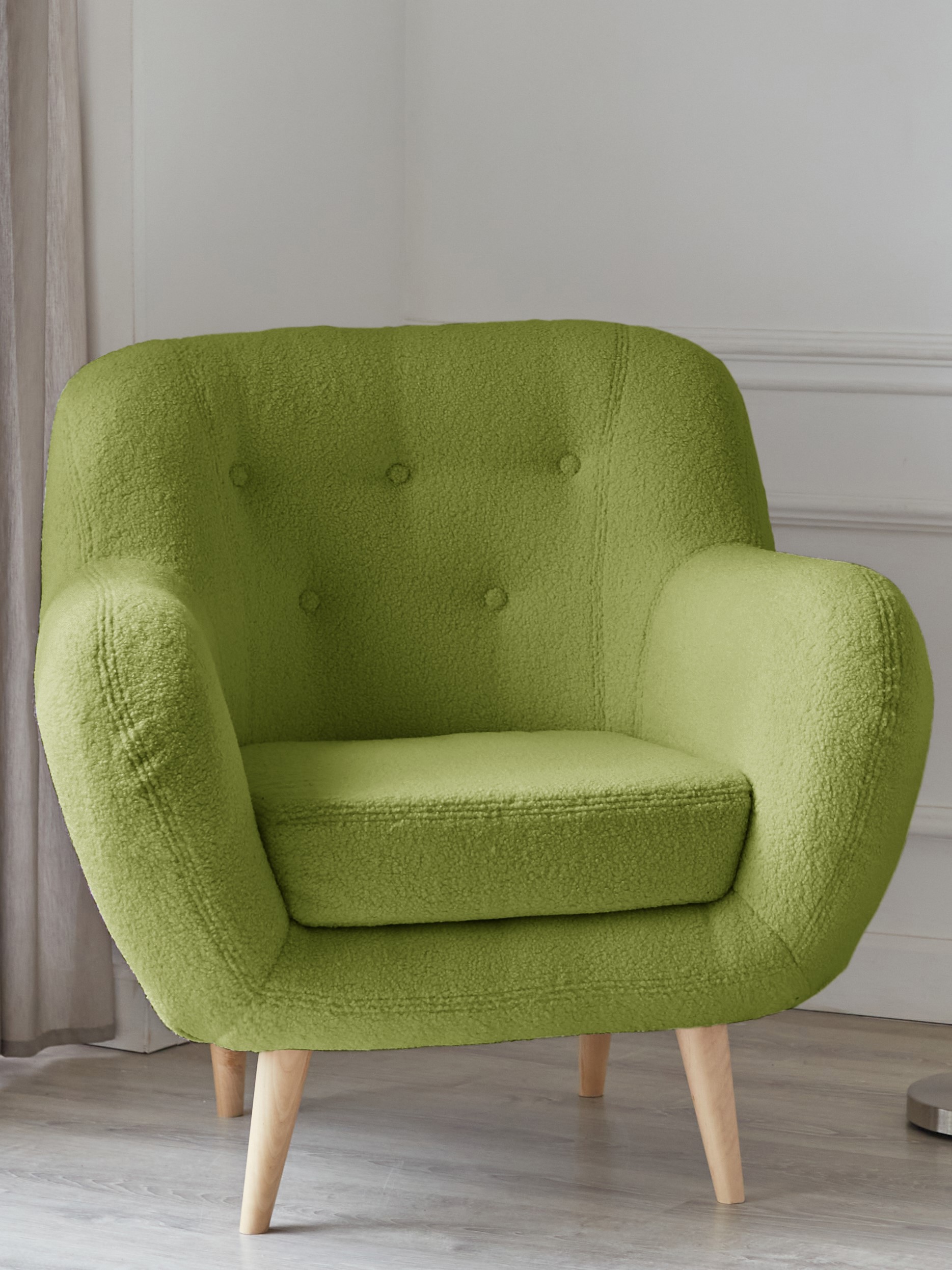 Изображение товара Кресло Элефант из фанеры с мягким наполнением и высокой опорой стильное и комфортное