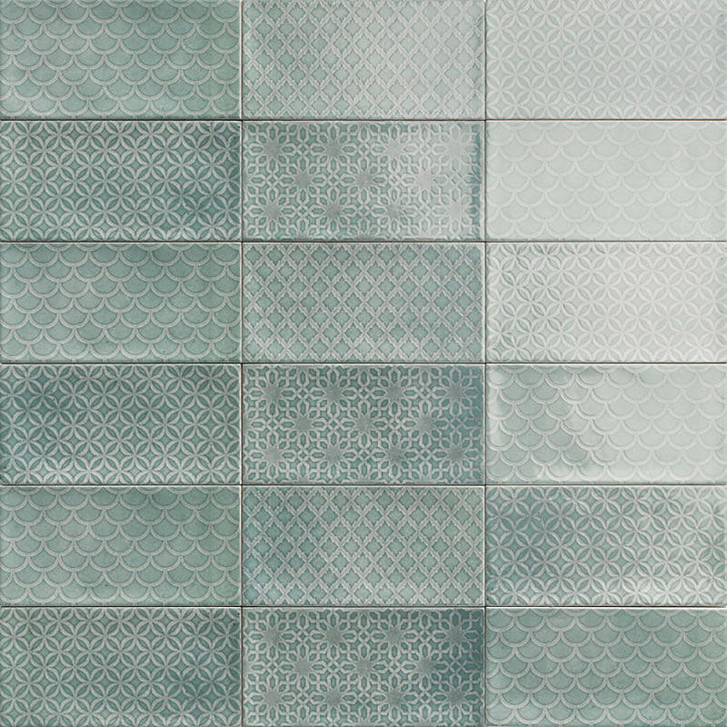 Изображение товара Керамическая плитка Mainzu Camden Rev. DECOR CAMDEN EMERALD 10x20 см