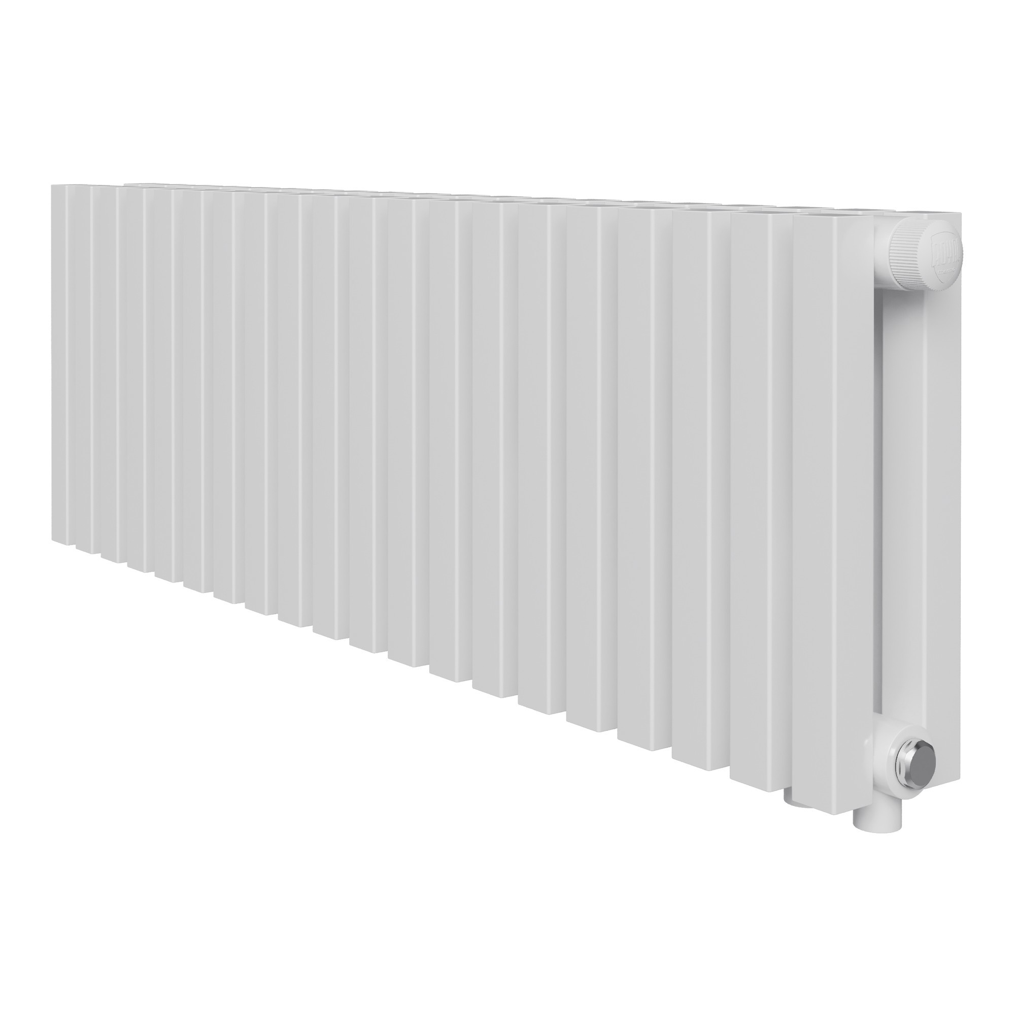 Изображение товара Радиатор трубчатый Royal Thermo Shift Q30 260/98 14 секций нижнее правое подключение сталь белый с кронштейном