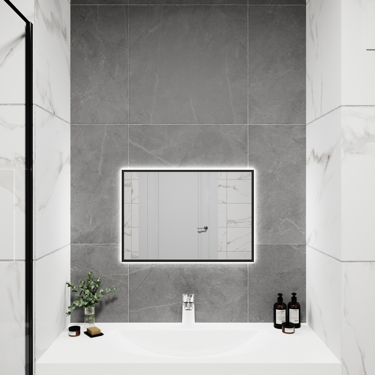 Изображение товара Зеркало со встроенной подсветкой One mirror 6040чсх 40x60 см
