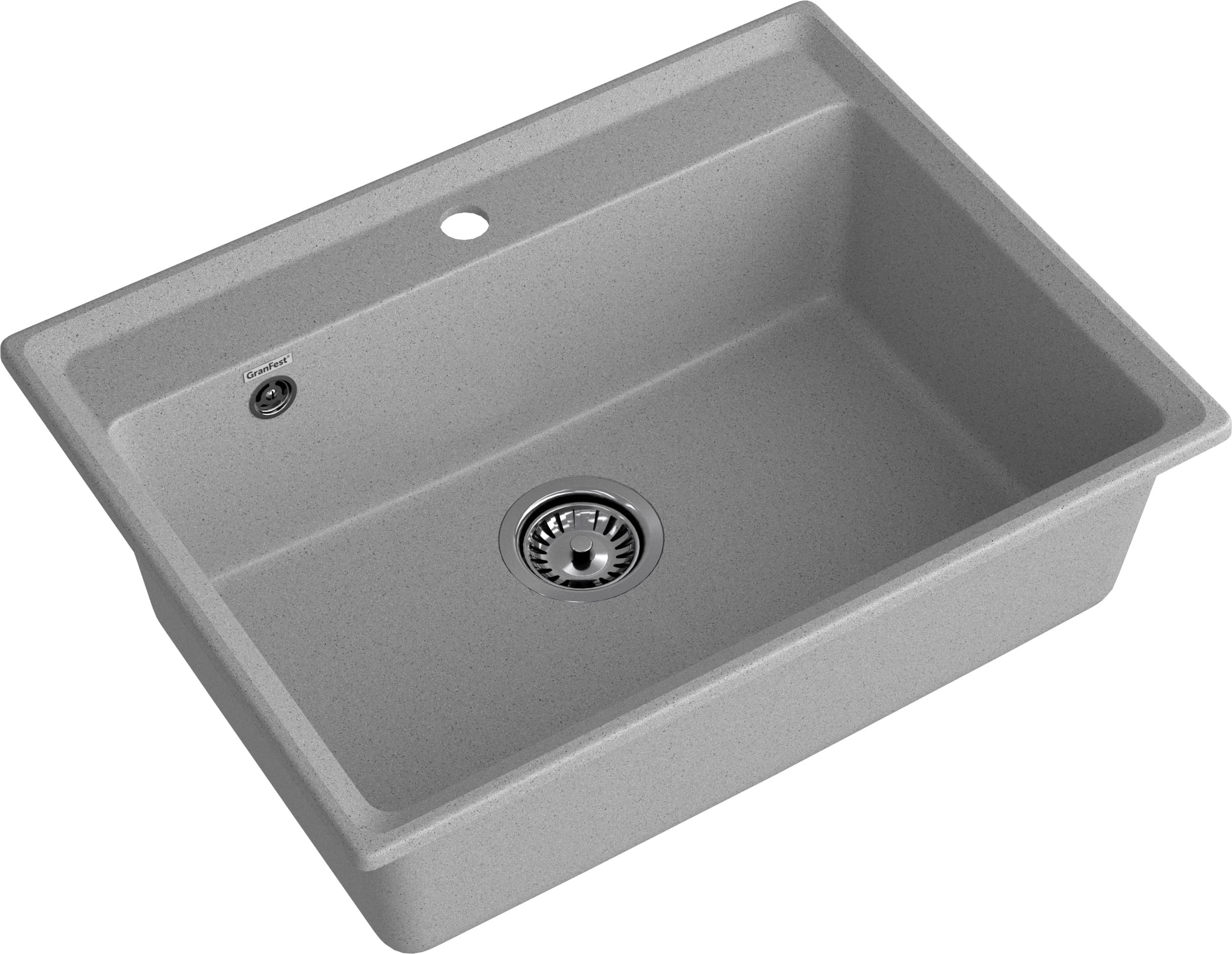 Изображение товара Врезная мойка Granfest LV-660 серый 50x66 см из литьевого мрамора