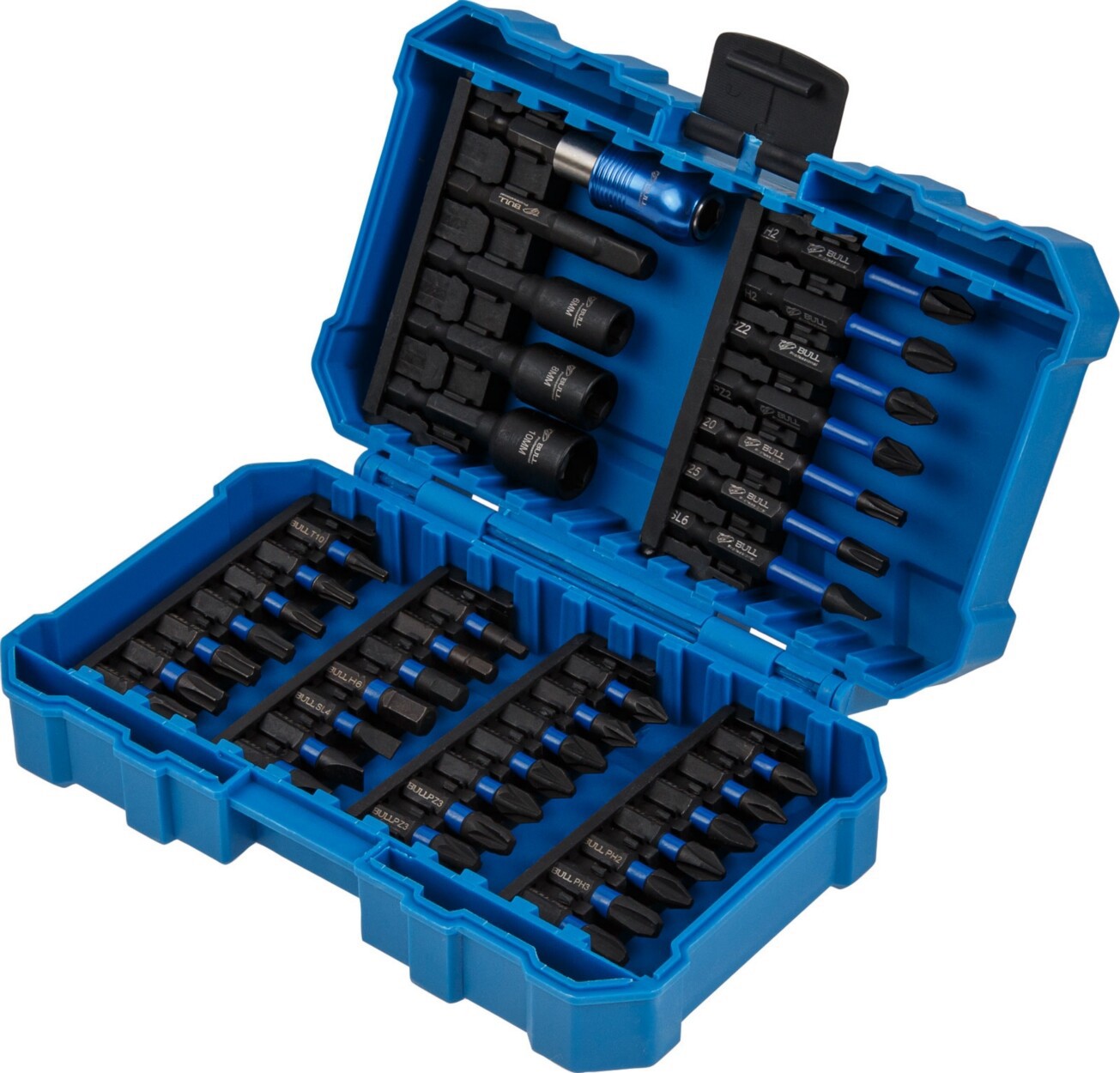Изображение товара Набор бит торсионных ударных Bull Impact IMB 40 Max 40 шт профессиональный комплект