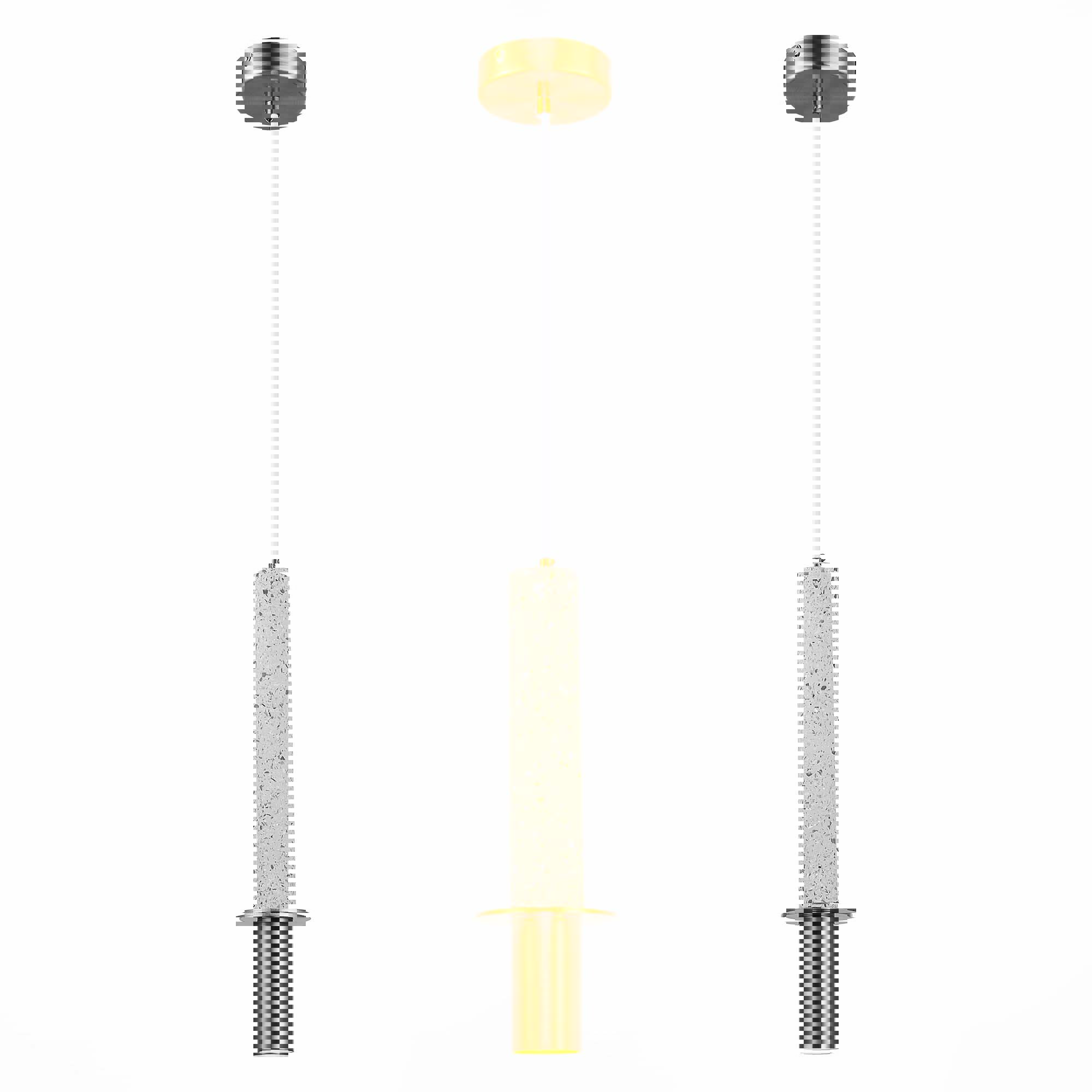 Изображение товара Люстра подвесная светодиодная ST LUCE SL1211.513.01 белая 2 м² золотистая современная