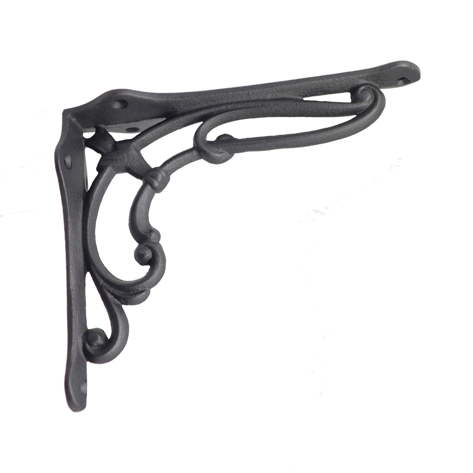 Изображение товара Кронштейн для полки Крон-балтъ 23x18 см черный матовый нагрузка 100 кг