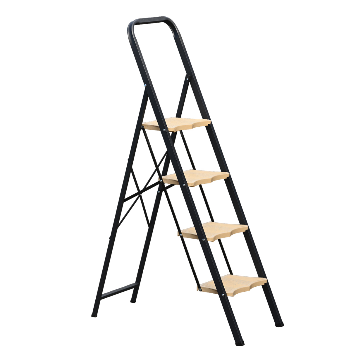 Изображение товара Стремянка стальная Алюмет 4 ступени, нагрузка 150 кг, Россия