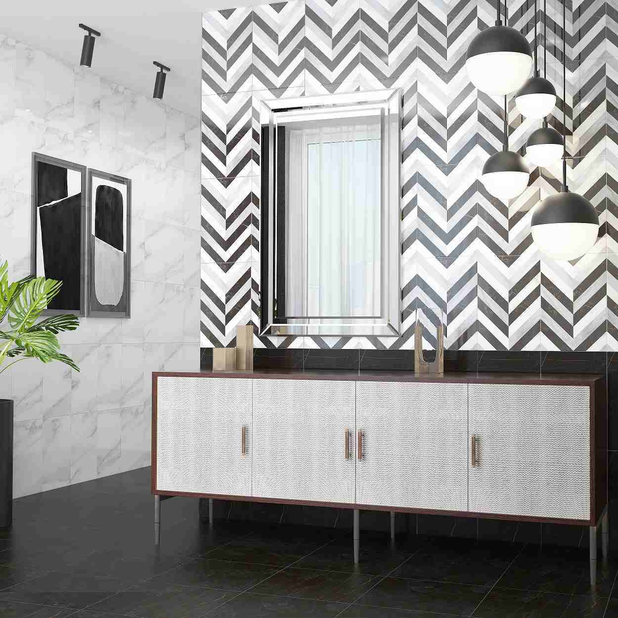 Изображение товара Настенная плитка КЕРАМИН ПАНТЕОН 27.5x40 белый глянец