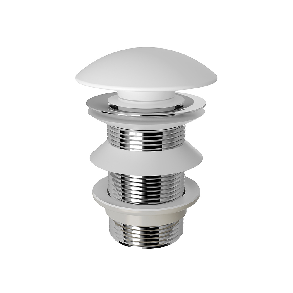 Изображение товара Донный клапан Aqueduto RAL0120 10 см белый матовый для раковин