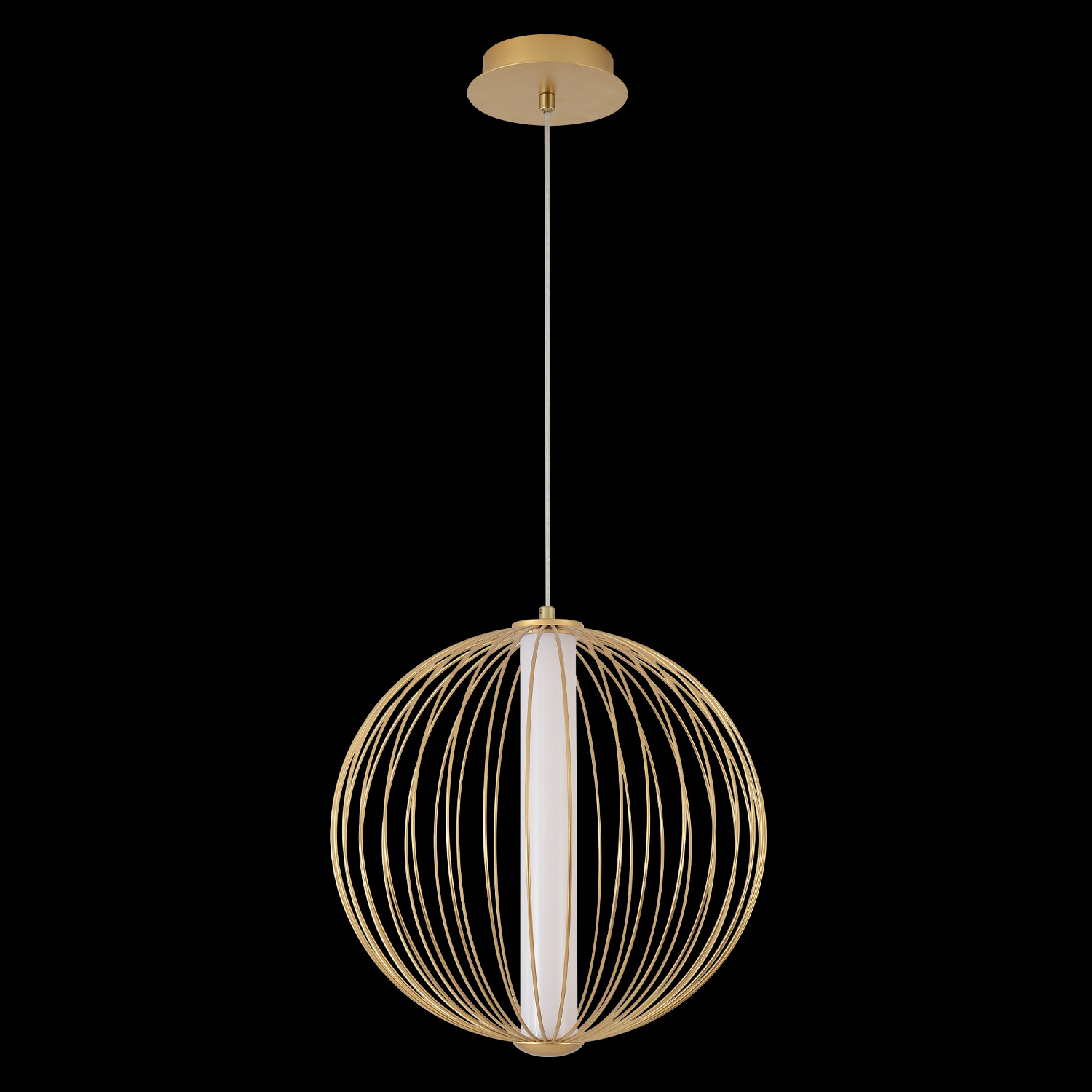 Изображение товара Подвесная светодиодная люстра Crystal Lux Sync SP18W Gold 5 м² нейтральный белый свет