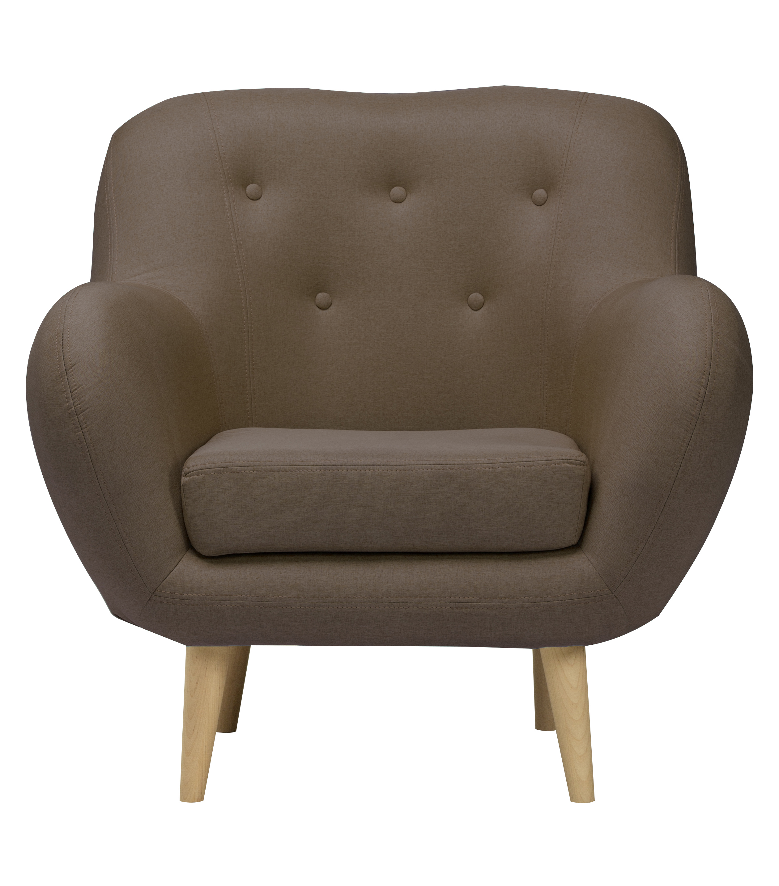 Изображение товара Кресло Элефант коричневого цвета 75x90x85 см от Диван Не Мебель