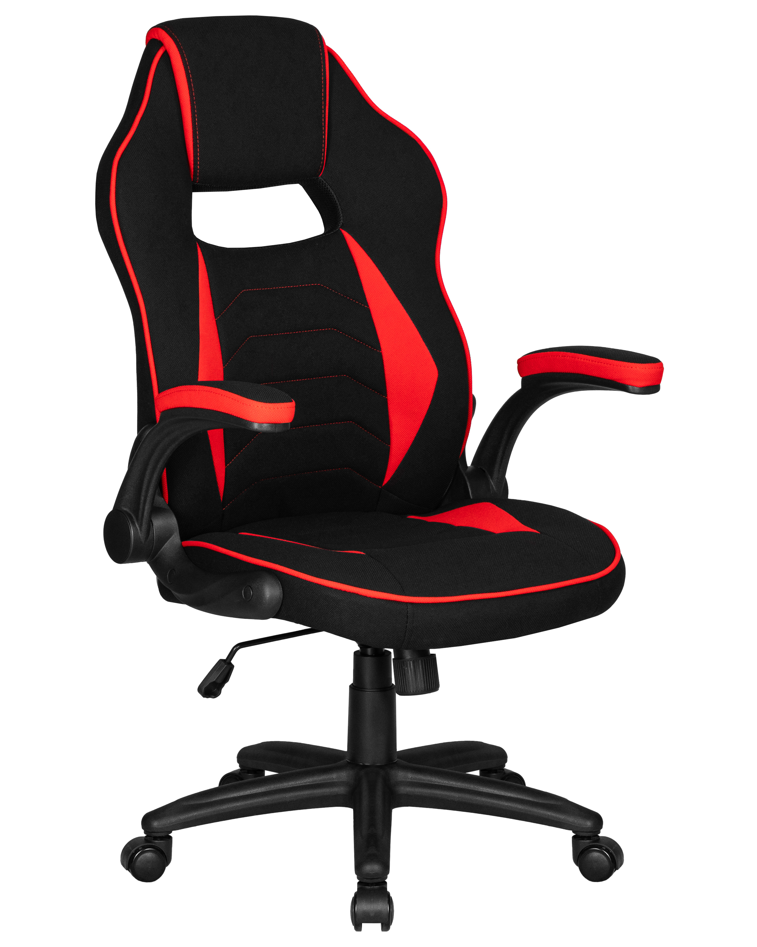 Изображение товара Игровое кресло DOBRIN RICK LMR-132B черно-красное текстильное