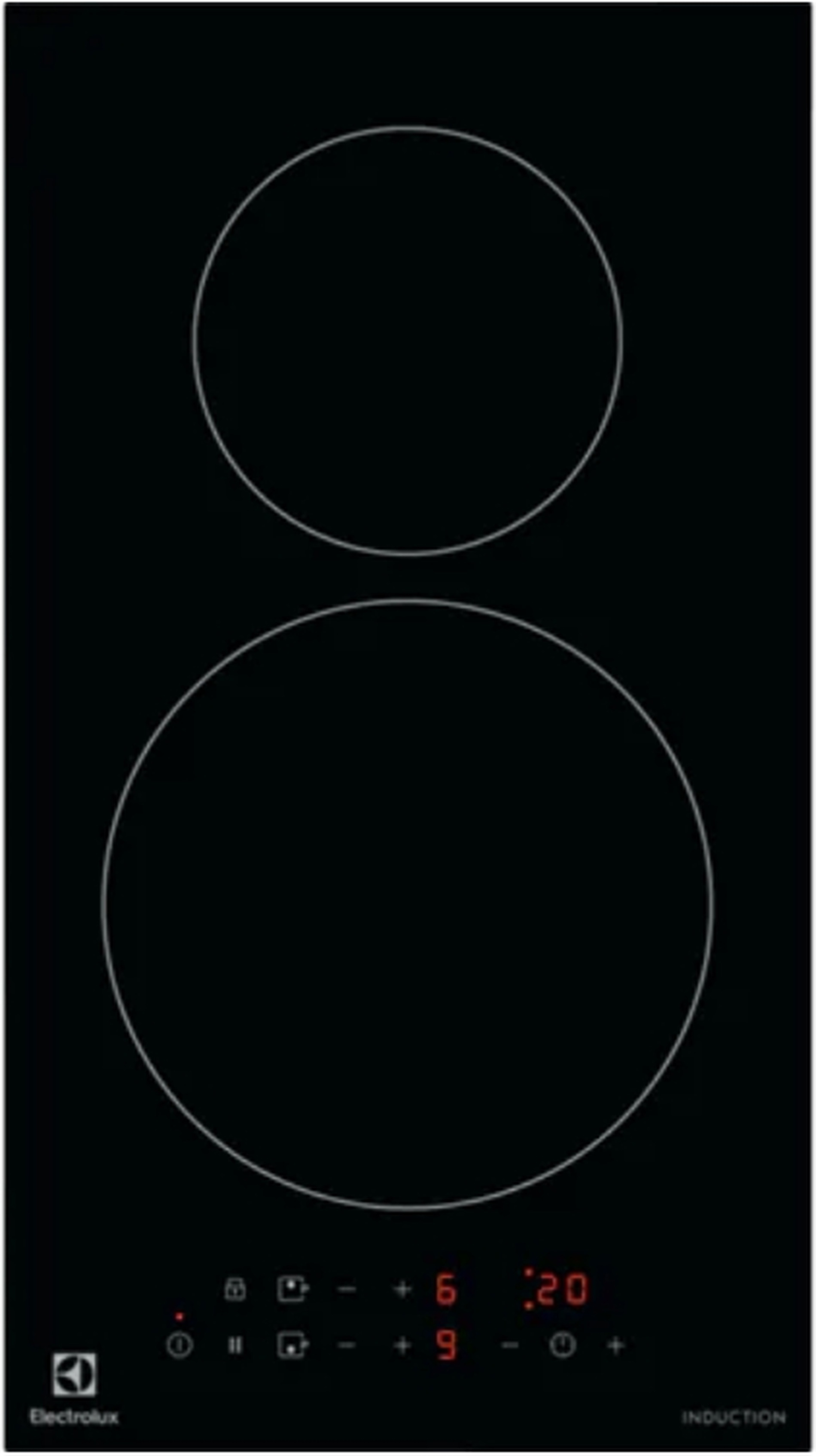 Изображение товара Индукционная варочная панель Electrolux Домино LIT30230C 29 см 2 конфорки цвет черный