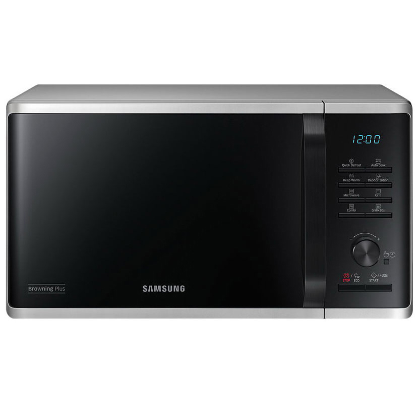 Изображение товара Отдельностоящая микроволновая печь Samsung MG23K3515AS/BW 23 л 48.9x27.5x39.2 см цвет серебристый