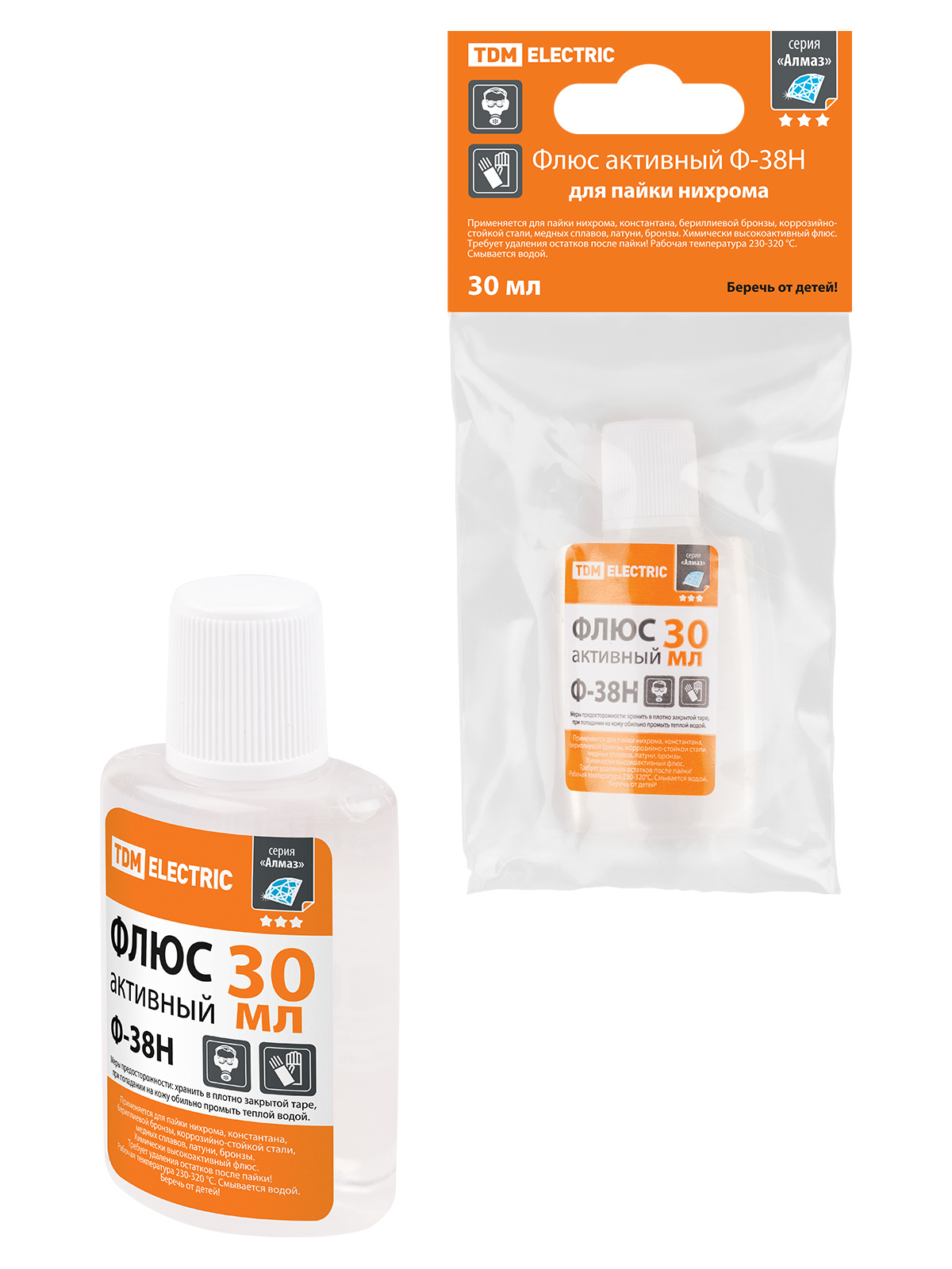Изображение товара Припой Tdm electric Алмаз SQ1025-1507, 30 г, 30 шт для радиоэлектроники