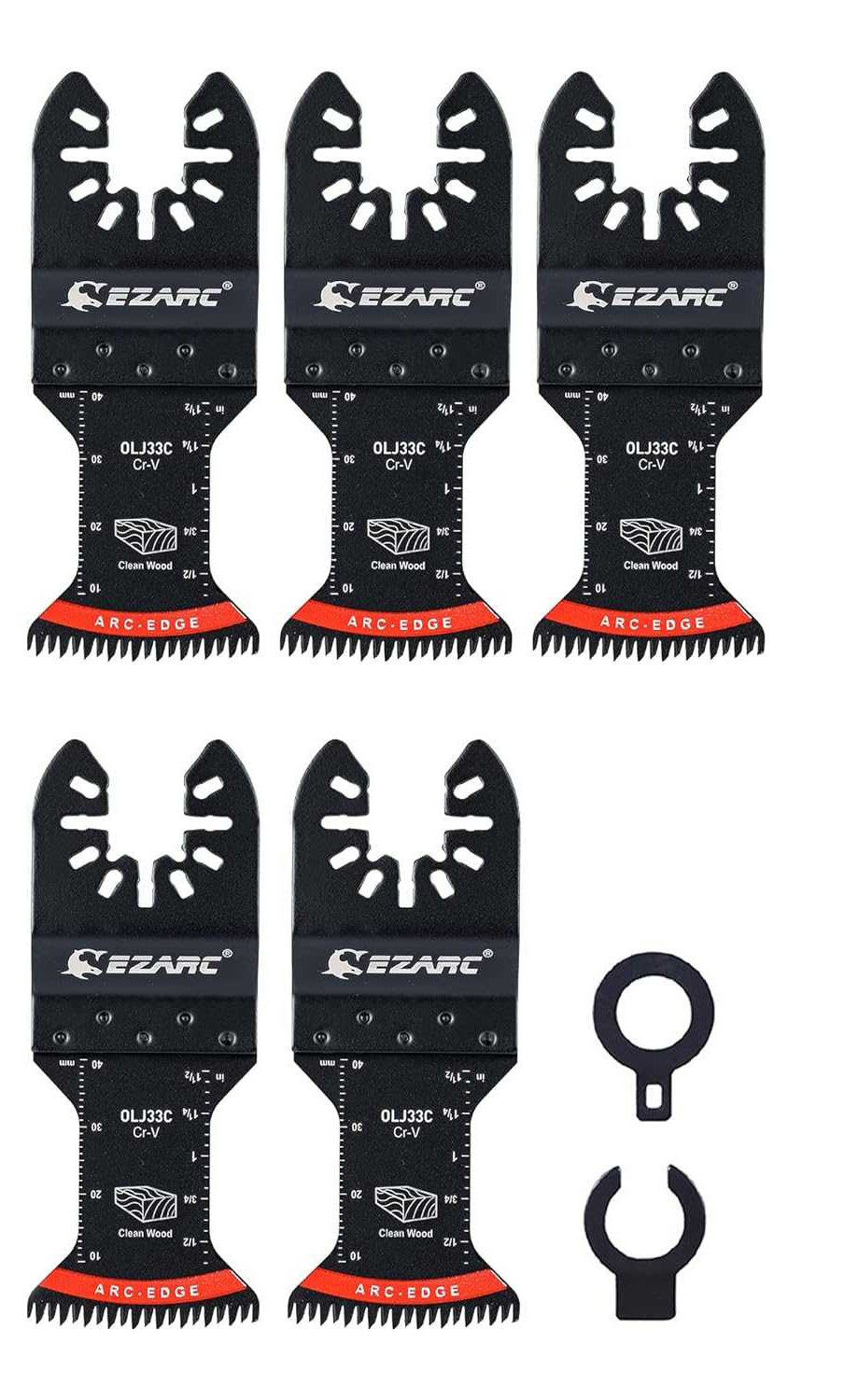 Изображение товара Набор насадок для реноватора Ezarc 801612 35 мм, 5 шт