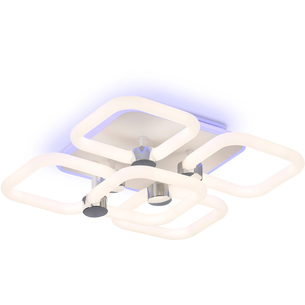 Изображение товара Люстра потолочная светодиодная Ambrella Acrylica fa3861 с пультом управления 12 м² теплый белый (желтый) свет цвет белый