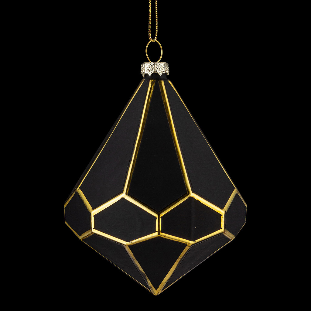 Изображение товара Елочная игрушка Erichkrause Черный бриллиант 11 см x 8 см черный