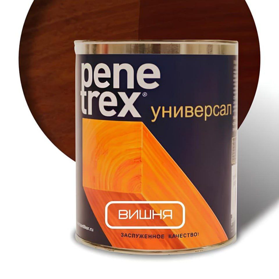 Изображение товара Антисептик защитно-декоративный Penetrex водоотталкивающий матовый цвет вишня 0.8 л