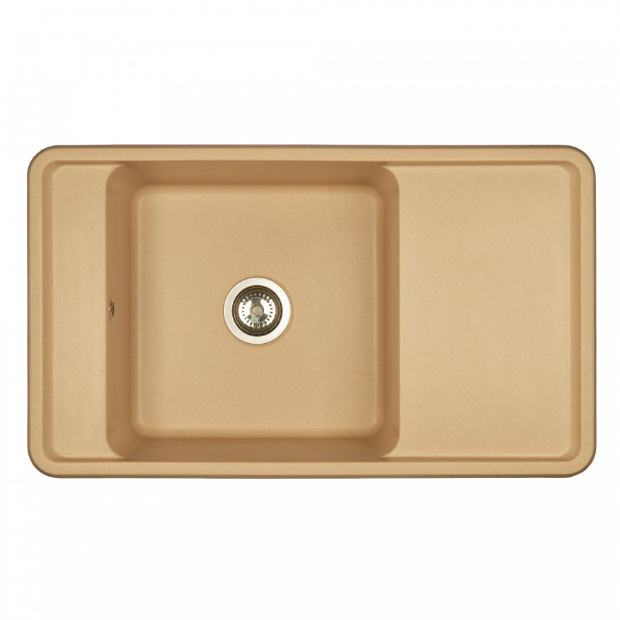 Изображение товара Мойка для кухни Aquaton Беллис 87x51 см глубина чаши 232 см искусственный камень цвет кремовый