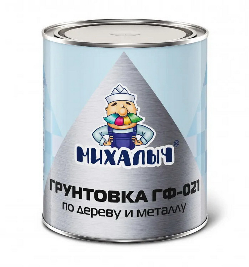 Изображение товара Грунтовка Михалыч ГФ-021 серая 0.8 кг для металла и дерева Изображение товара Грунтовка Михалыч ГФ-021 серая 0.8 кг для металла и дерева