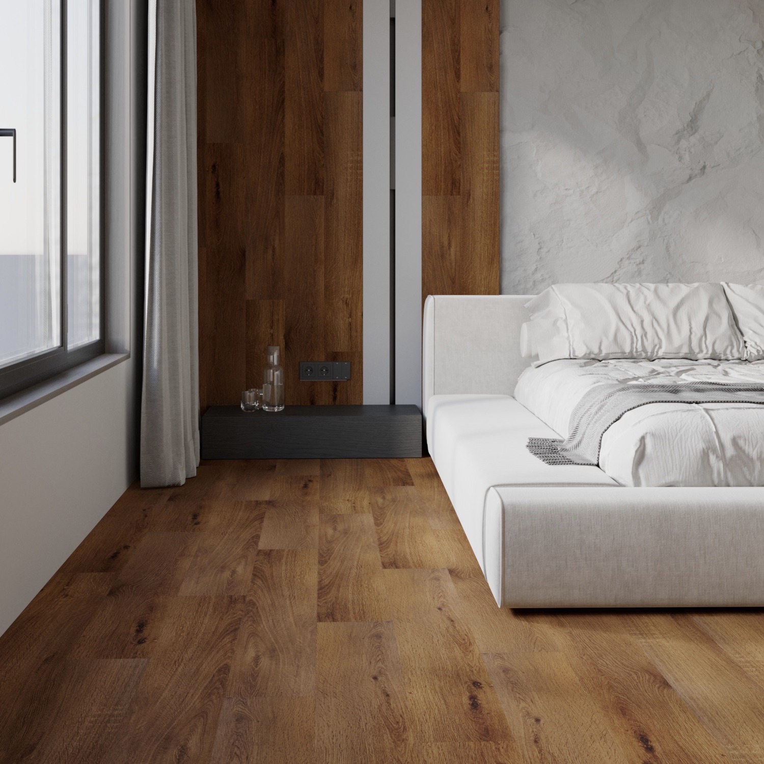 Изображение товара SPC плитка Novafloor Parkett Oak Tined 43 класс влагостойкий для пола и стен