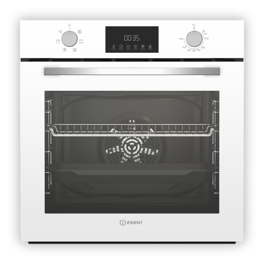 Изображение товара Электрический встраиваемый духовой шкаф Indesit IFE 3644 WH 60x60x57 см цвет белый