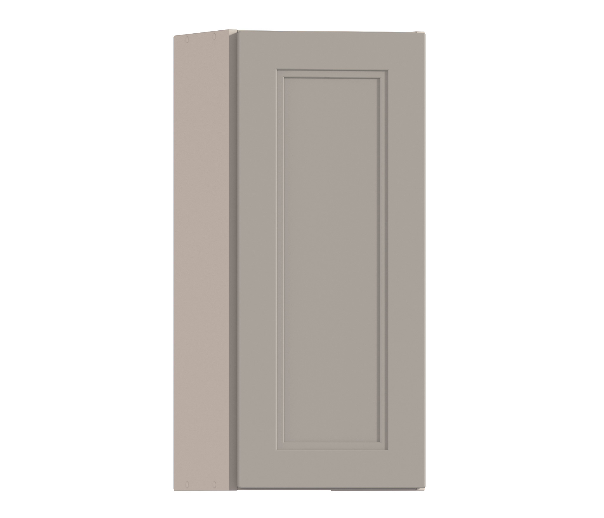 Изображение товара Навесной шкаф торцевой Регина Столплит 28x72x29 см МДФ серый для кухни