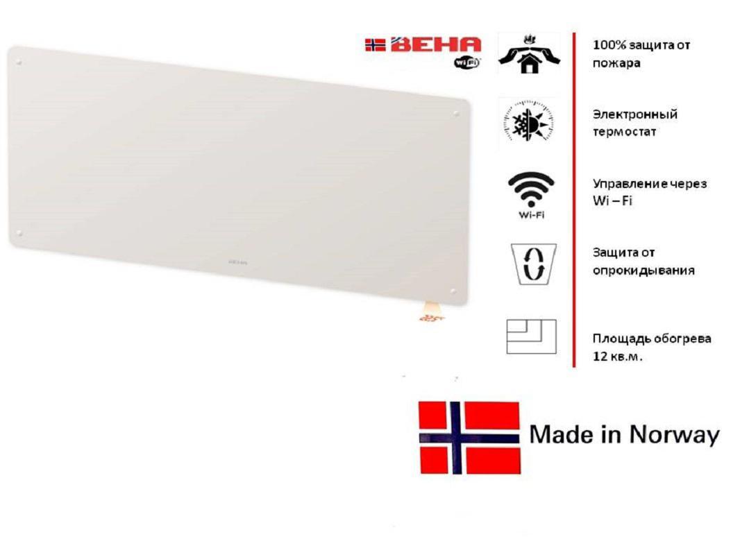 Изображение товара Электрический конвектор Beha PGV 12 Wi-Fi 1250 Вт с электронным термостатом