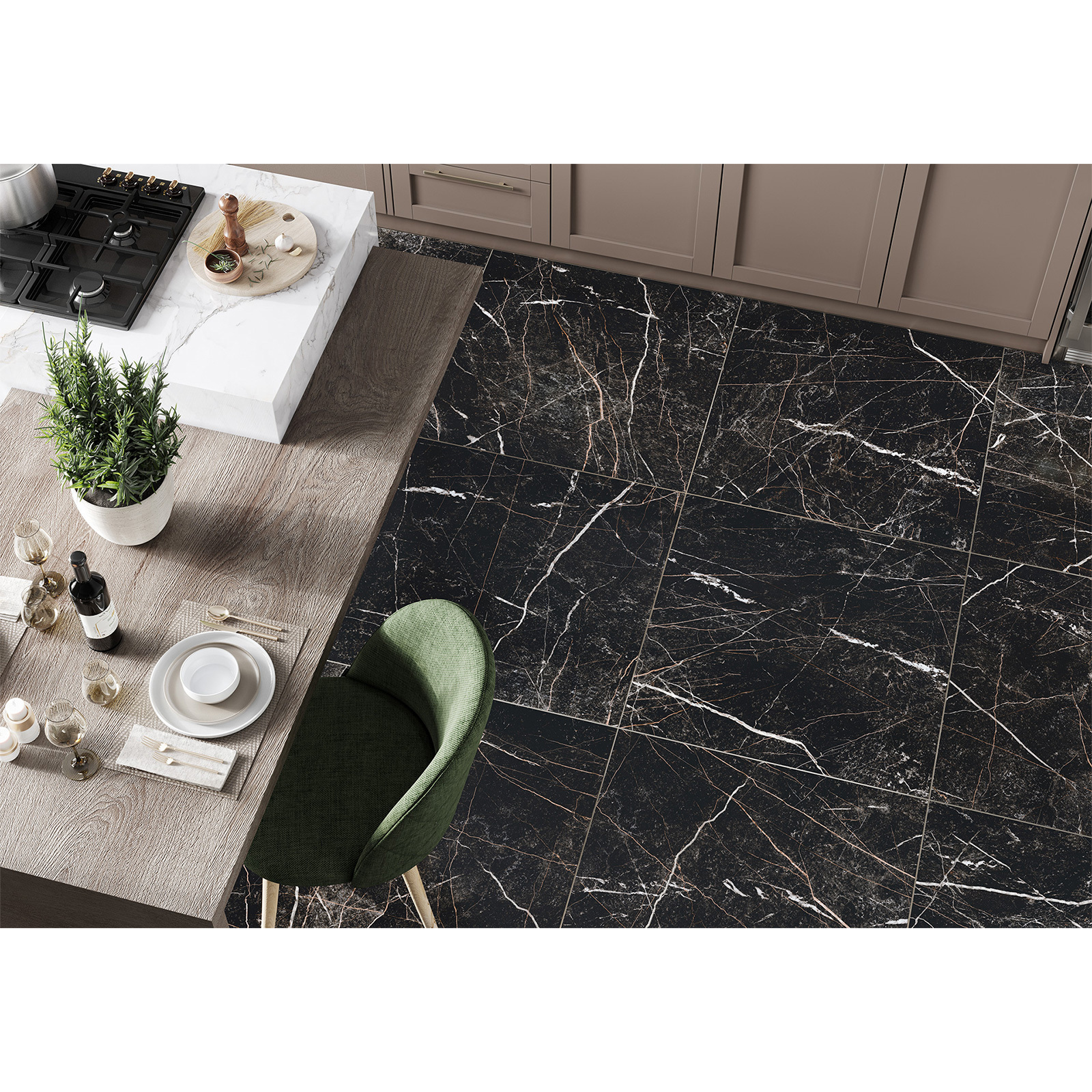 Изображение товара Керамогранит New trend SanRemo Black GP40SAM99L 60x60см 1.8 м² цвет черный