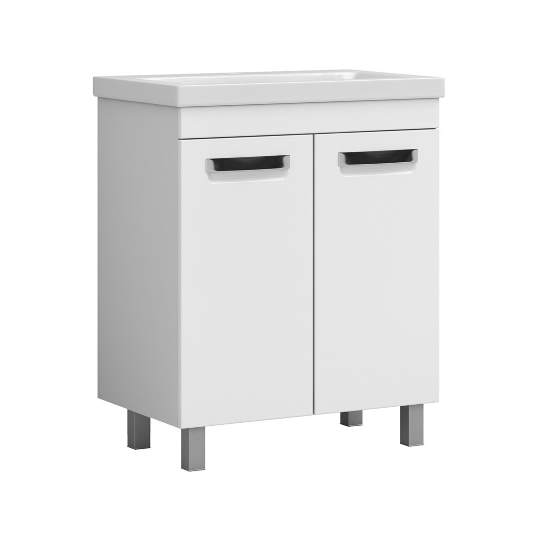 Изображение товара Тумба с раковиной напольная Vigo Plaza tn.PLA.COM.70.2D 70 см цвет белый