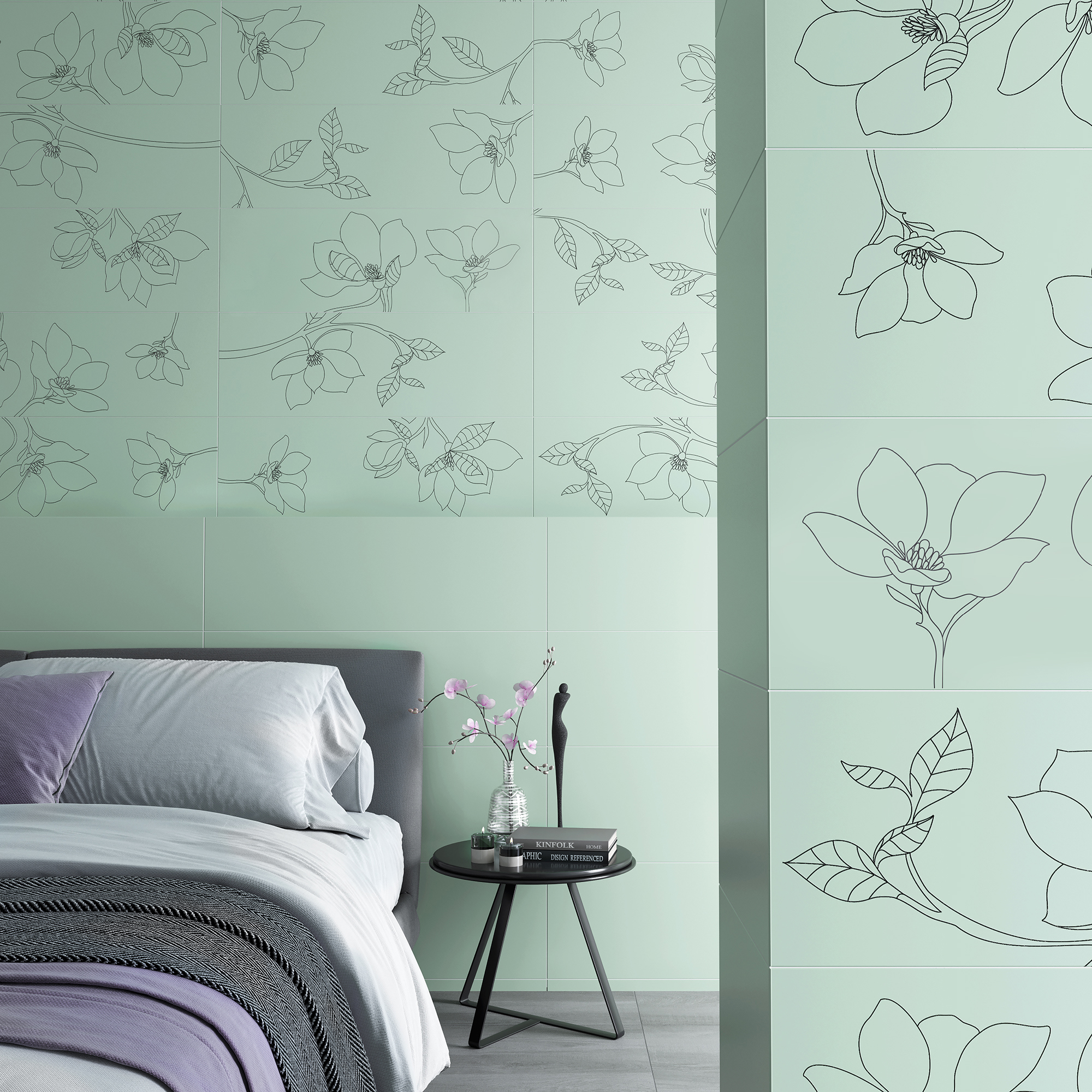 Изображение товара Керамическая плитка Керамин CDB00028537_VRN 90x30 см зеленая