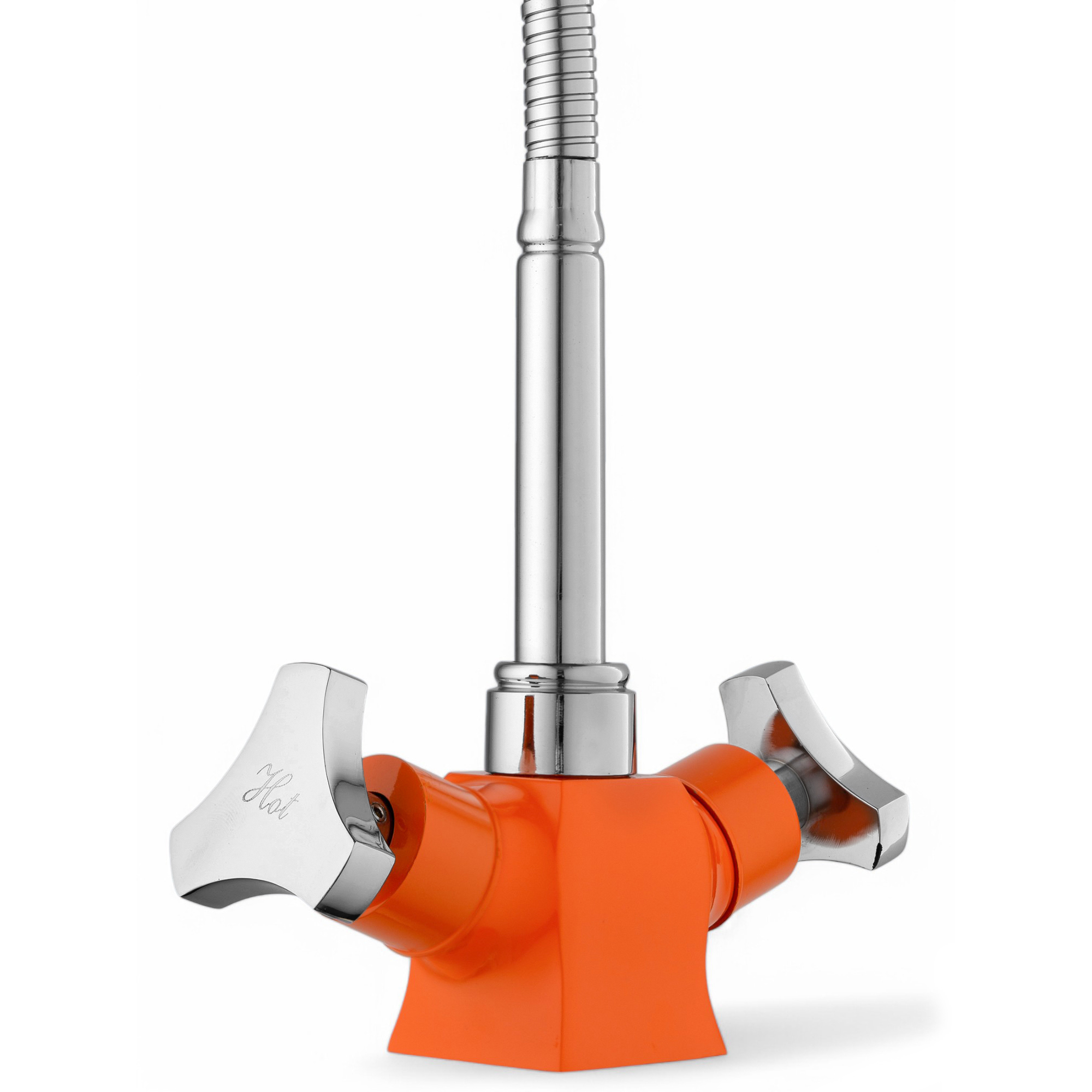 Изображение товара Смеситель для кухни Potato P58308-10 с гибким изливом оранжевый