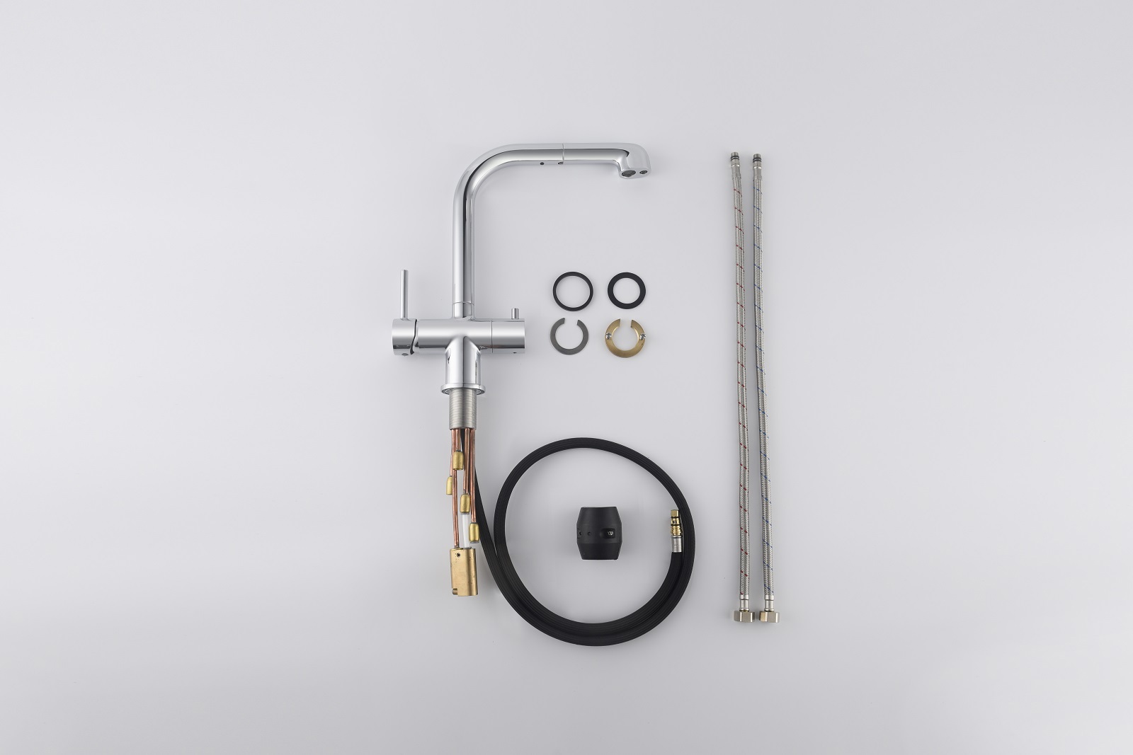 Изображение товара Смеситель для кухни Timo 2346/00FL поворотный излив 28.6 см хром выдвижной