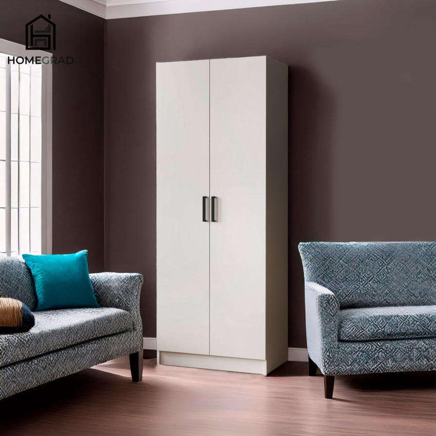 Изображение товара Шкаф Homegrad 017916/00 80x210x50 см ЛДСП белый