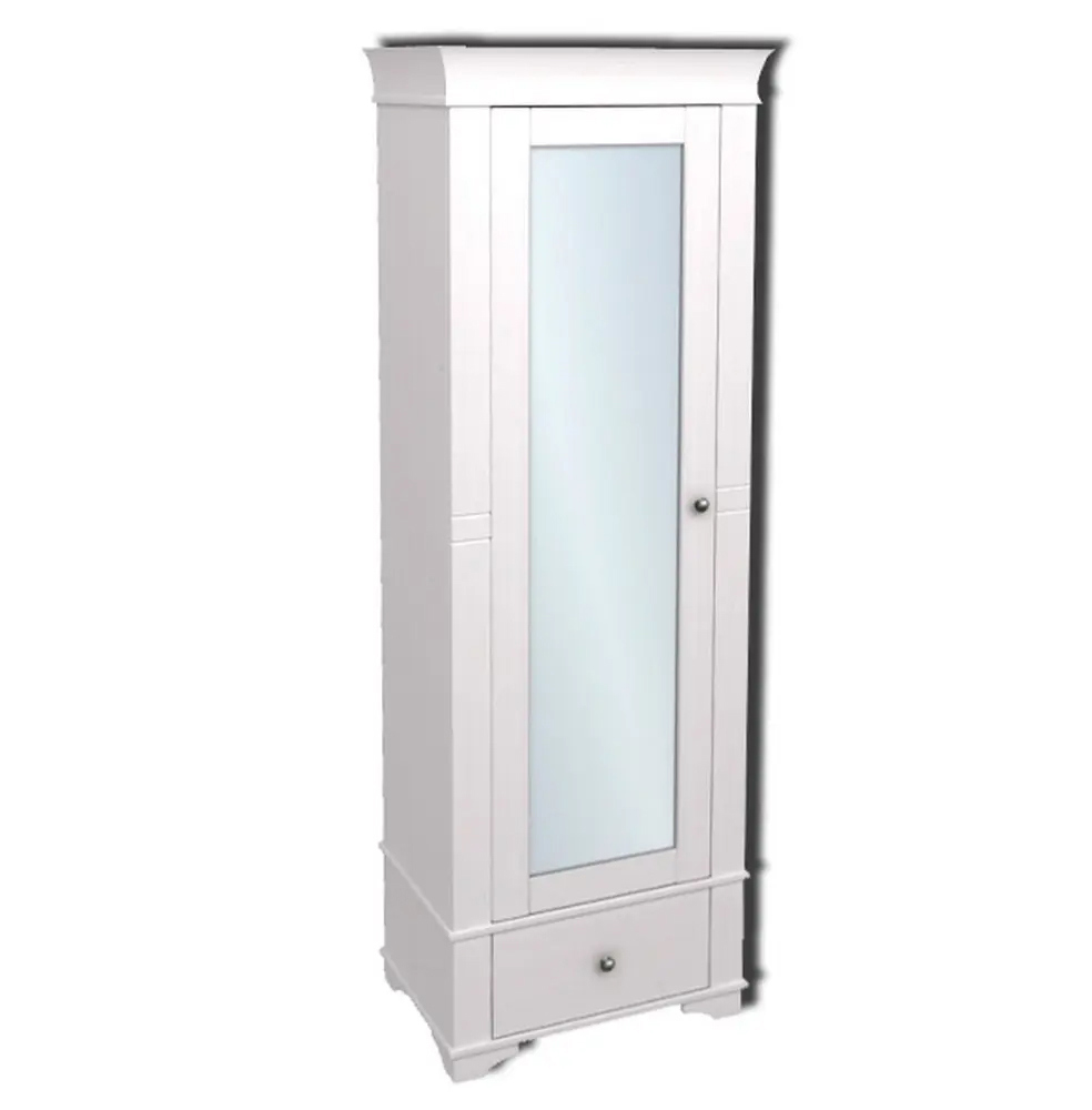 Изображение товара Однодверный шкаф Бейли из массива сосны с зеркалом