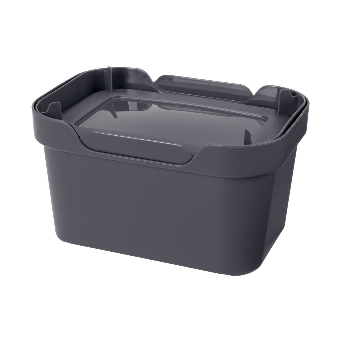 Изображение товара Ящик с крышкой Econova Luxe серый 1,9л 18.9x13.2x11 см