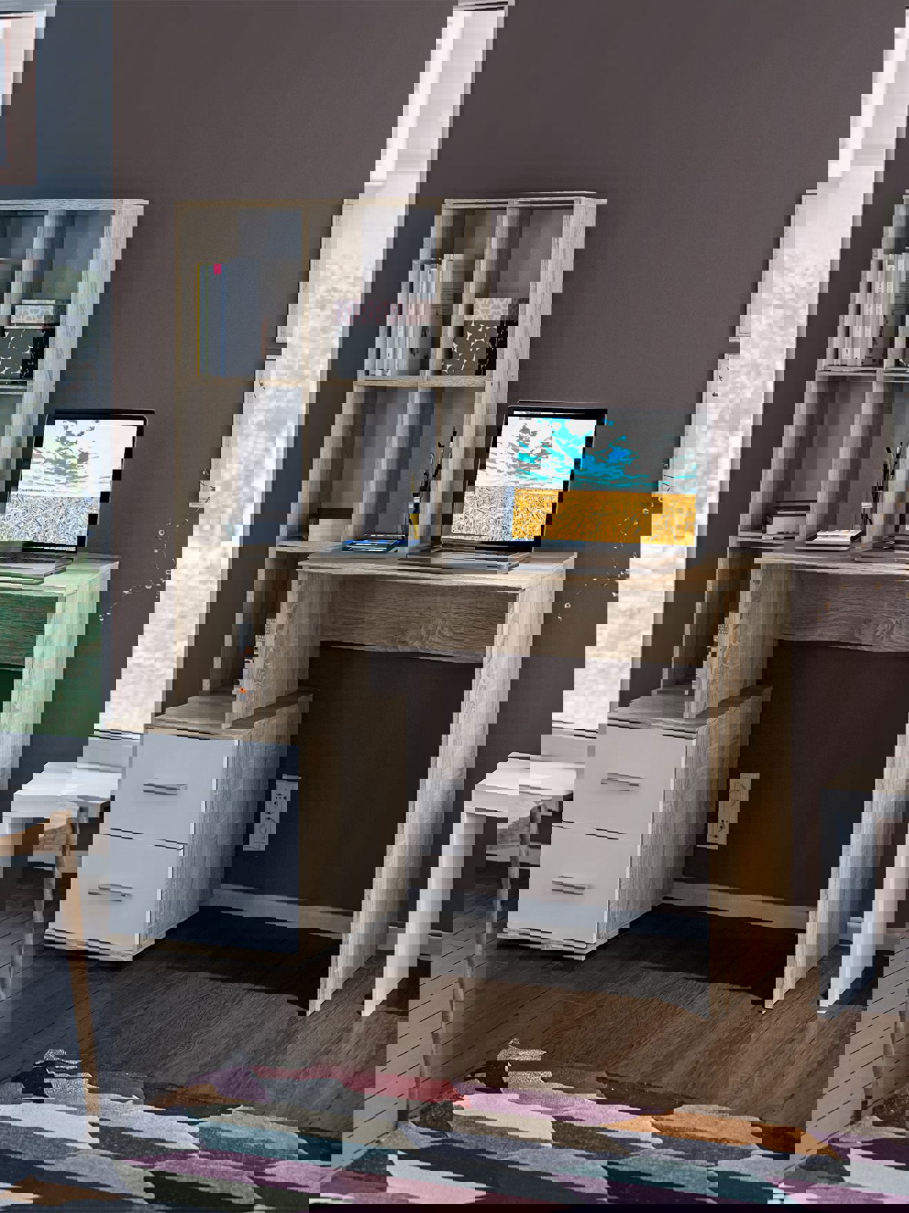 Изображение товара Стол Мамбо СБ-2998 из ЛДСП 120x143x50 см бежевый от СТОЛПЛИТ