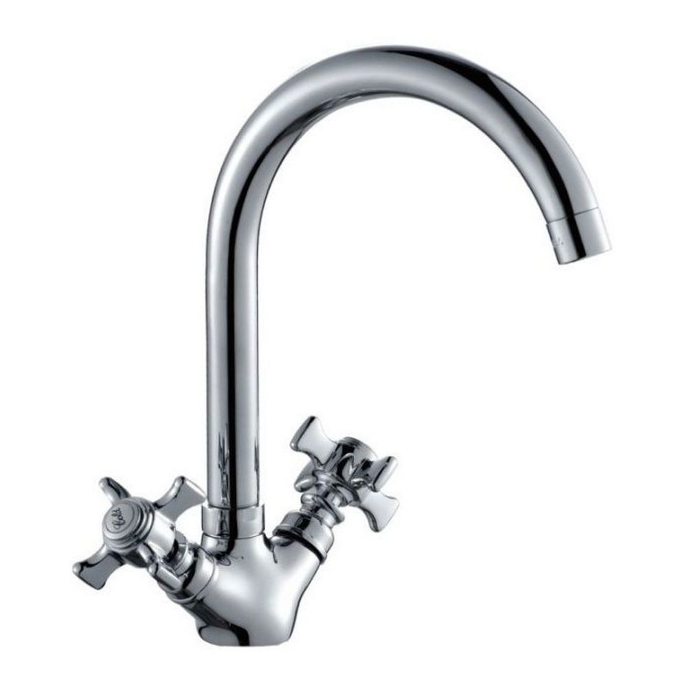 Изображение товара Смеситель для кухни Haiba 00298451 с поворотным изливом и глянцевым покрытием