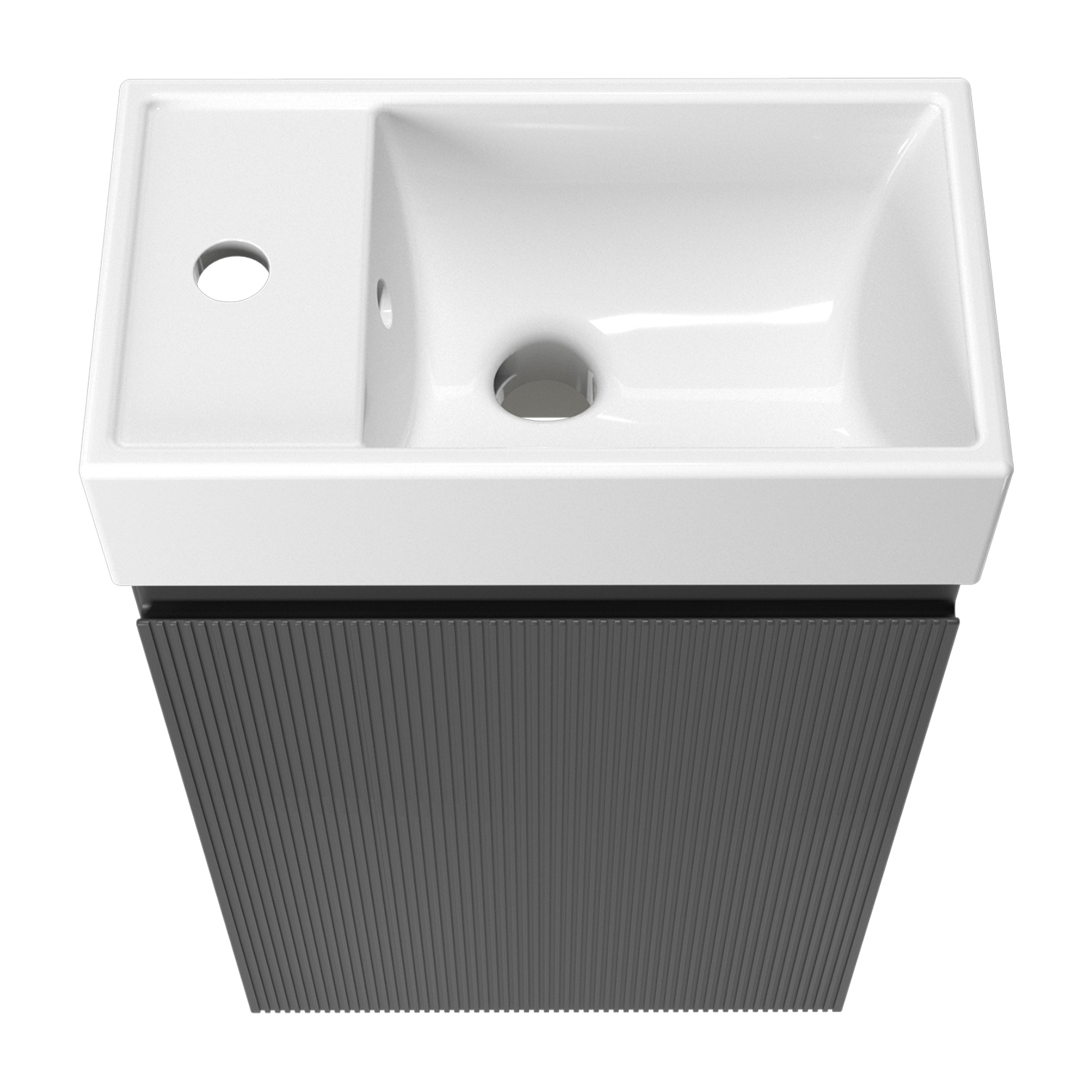 Изображение товара Тумба с раковиной подвесная Wellsee WC Area 20216957R для ванной