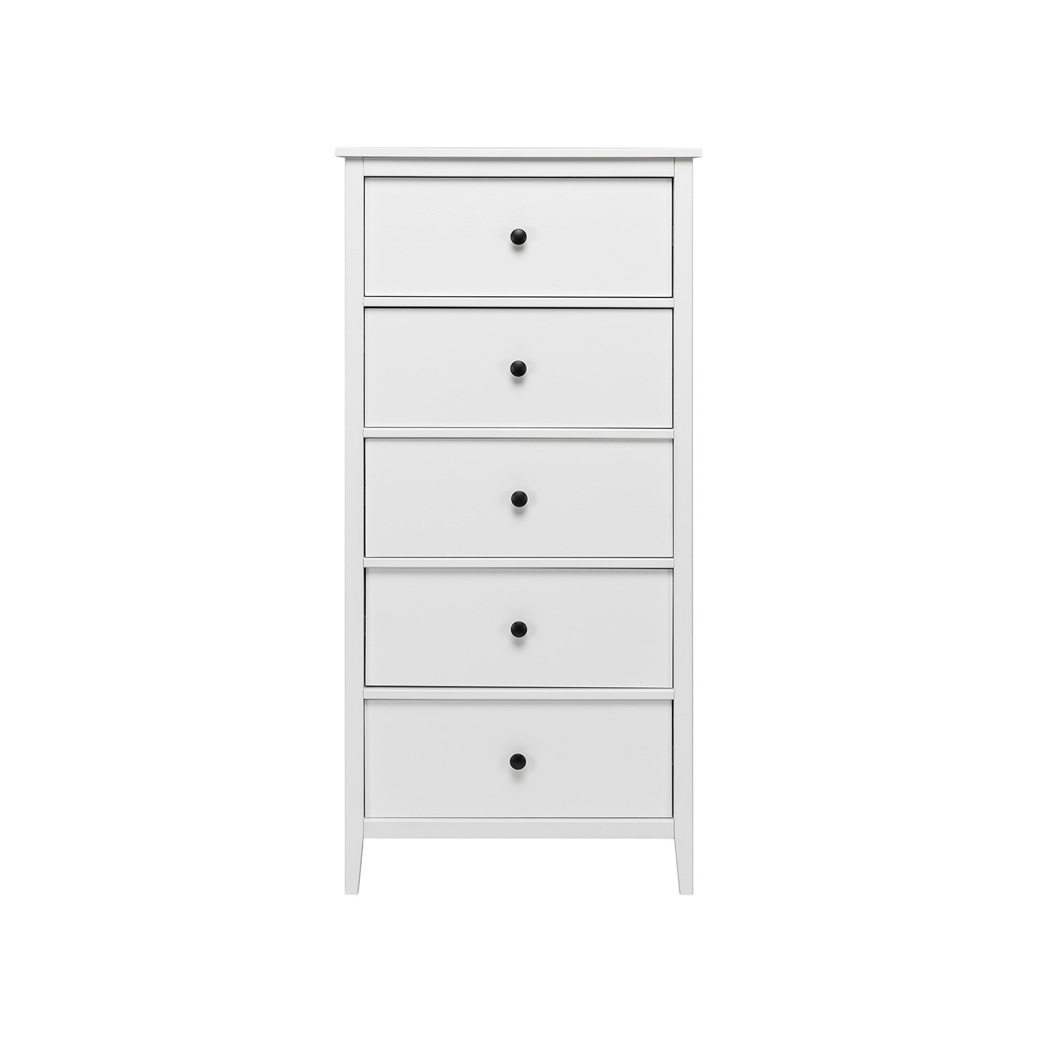 Изображение товара Комод Leset Токе-5 с 5 ящиками из МДФ, цвет белый