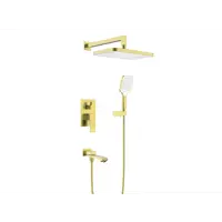 Изображение товара Душевая система для ванны встраиваемая RAGLO ЗОЛОТОЙ САТИН R01.27.03