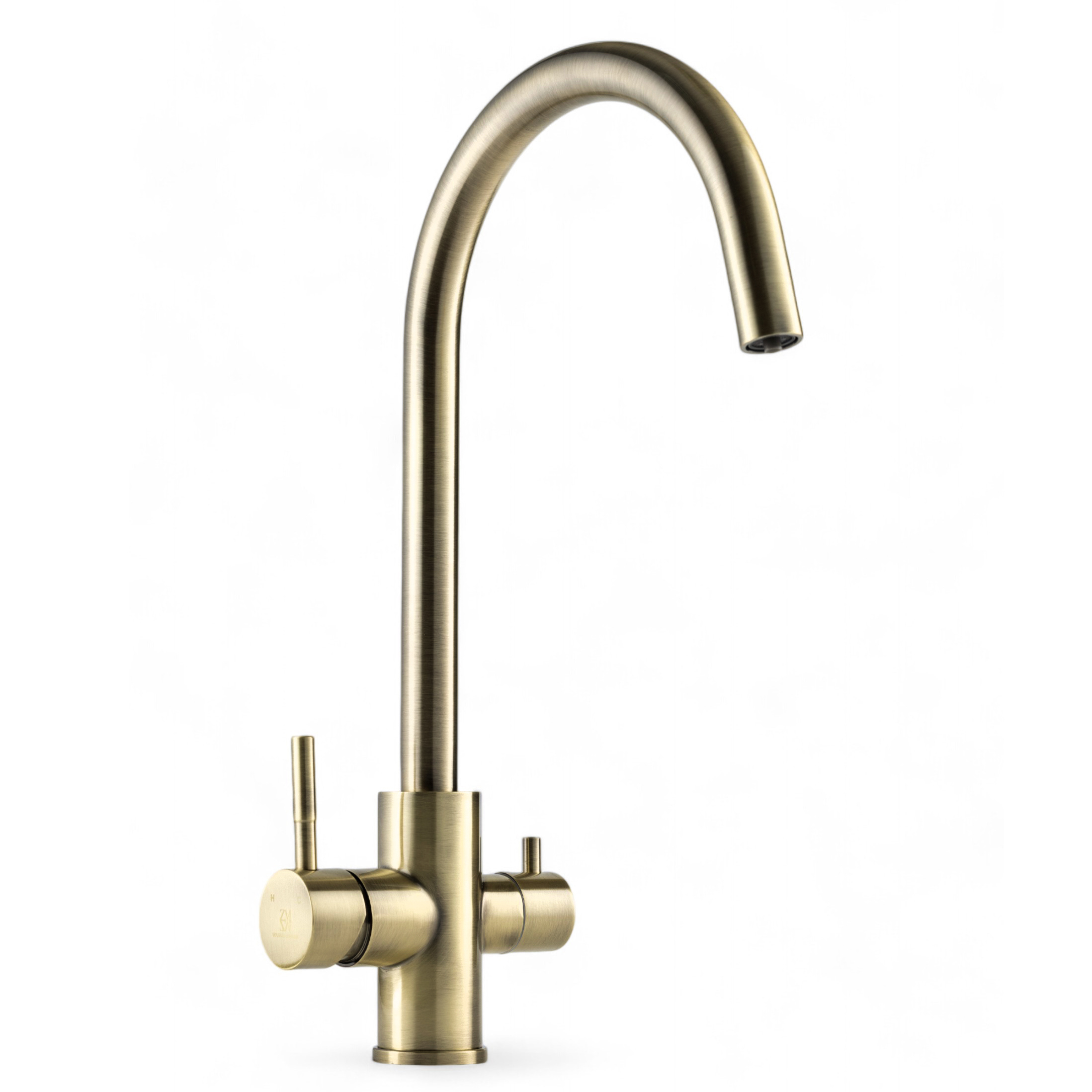 Изображение товара Смеситель для кухни Wasser zimmer Zm-6009 поворотный бронза с фильтром 28 см