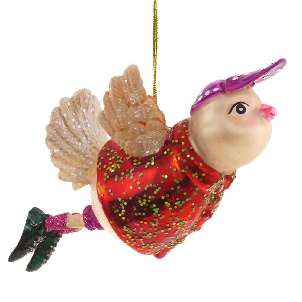 Изображение товара Елочная игрушка 813083 7 см x 7.5 см красный