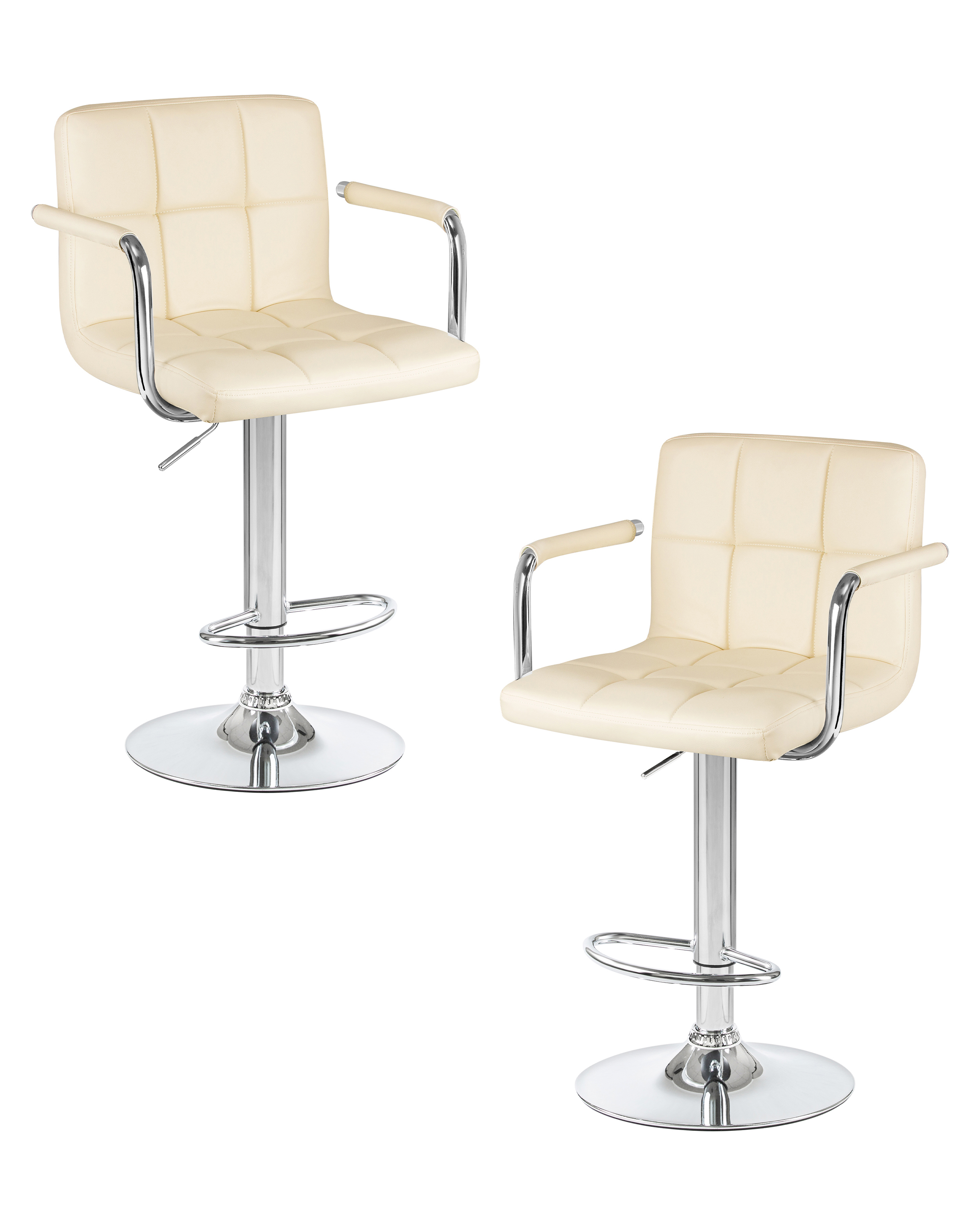 Изображение товара Барный стул Dobrin Kruger Arm LM-5011 с регулировкой высоты и вращением кремовый