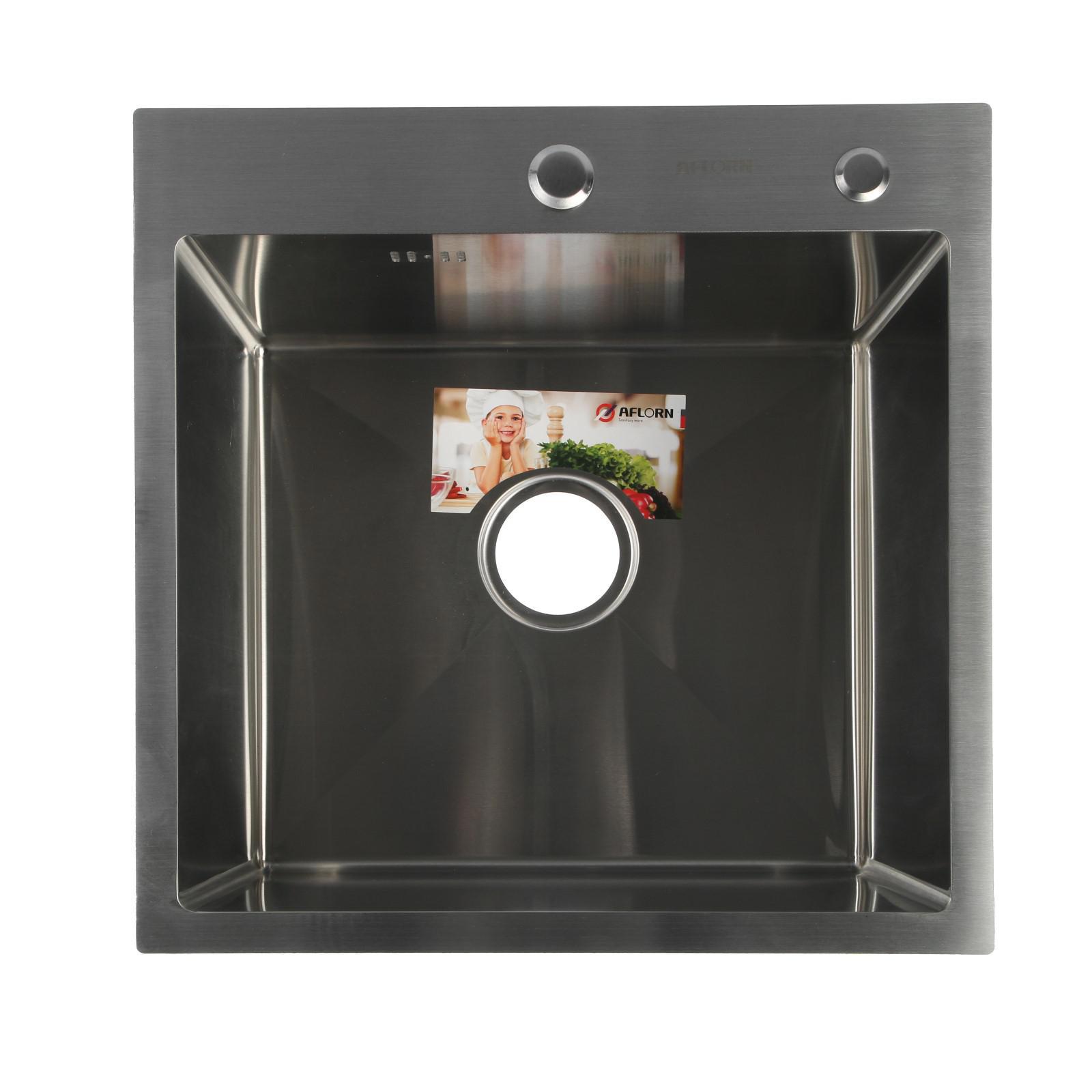 Изображение товара Врезная кухонная мойка из нержавеющей стали AFLORN AF95050 50x50x20 см