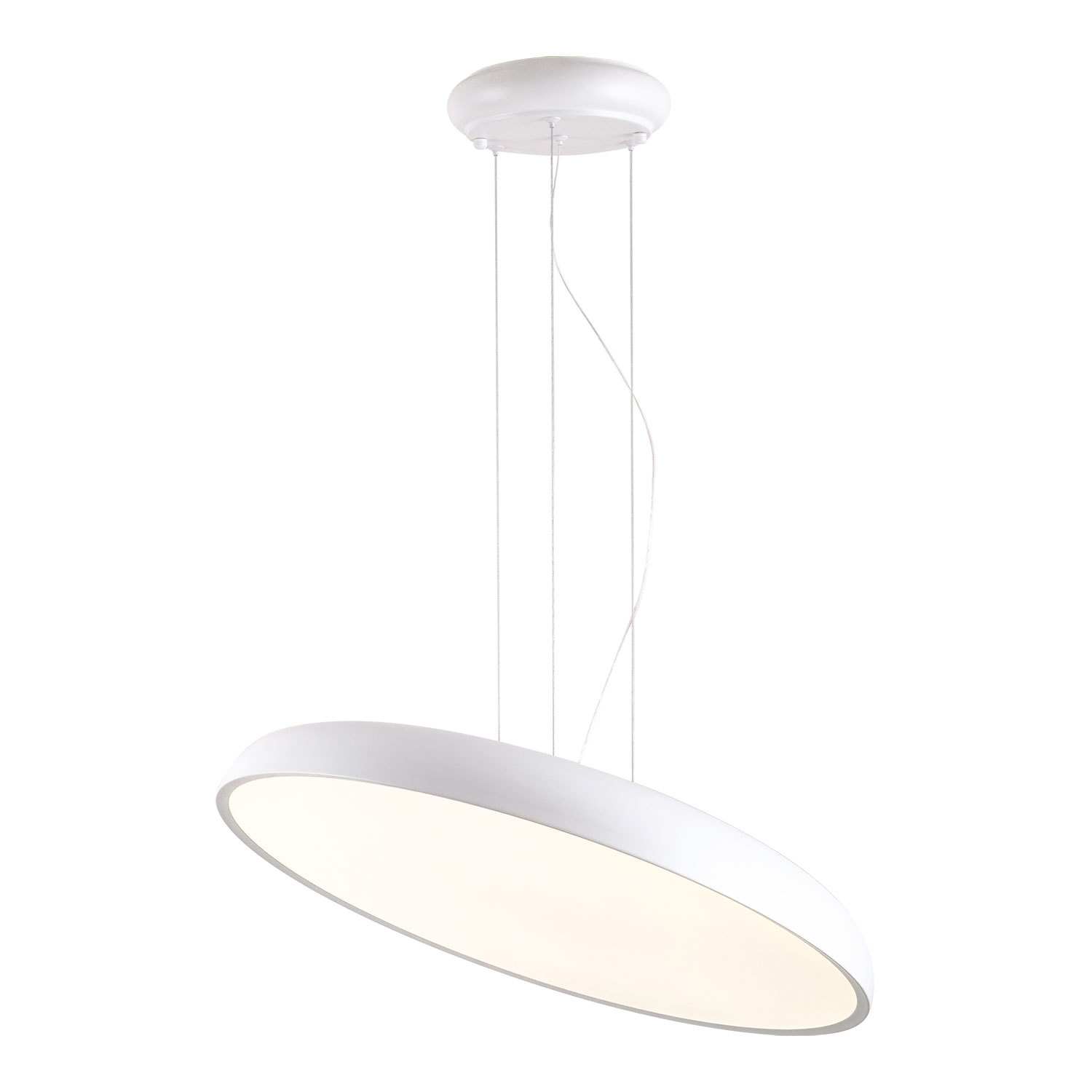 Изображение товара Светильник подвесной светодиодный Lussole Crook Lsp-7361 18 м² теплый белый (желтый) свет цвет белый