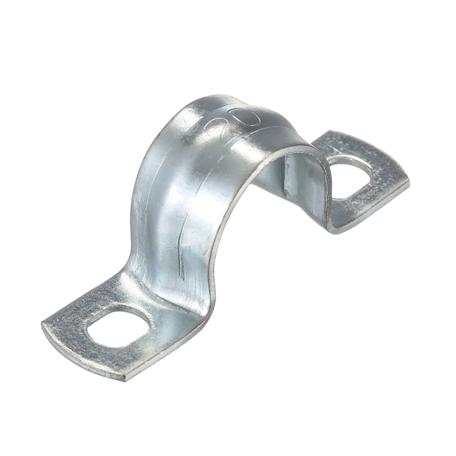 Изображение товара ЭкоПласт Скоба оцинкованная двулапковая для трубы 20 мм 100 шт