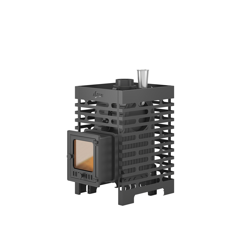 Изображение товара Печь банная дровяная ASTON Шторм 16 (ДТ-4С) с каменкой и парогенератором