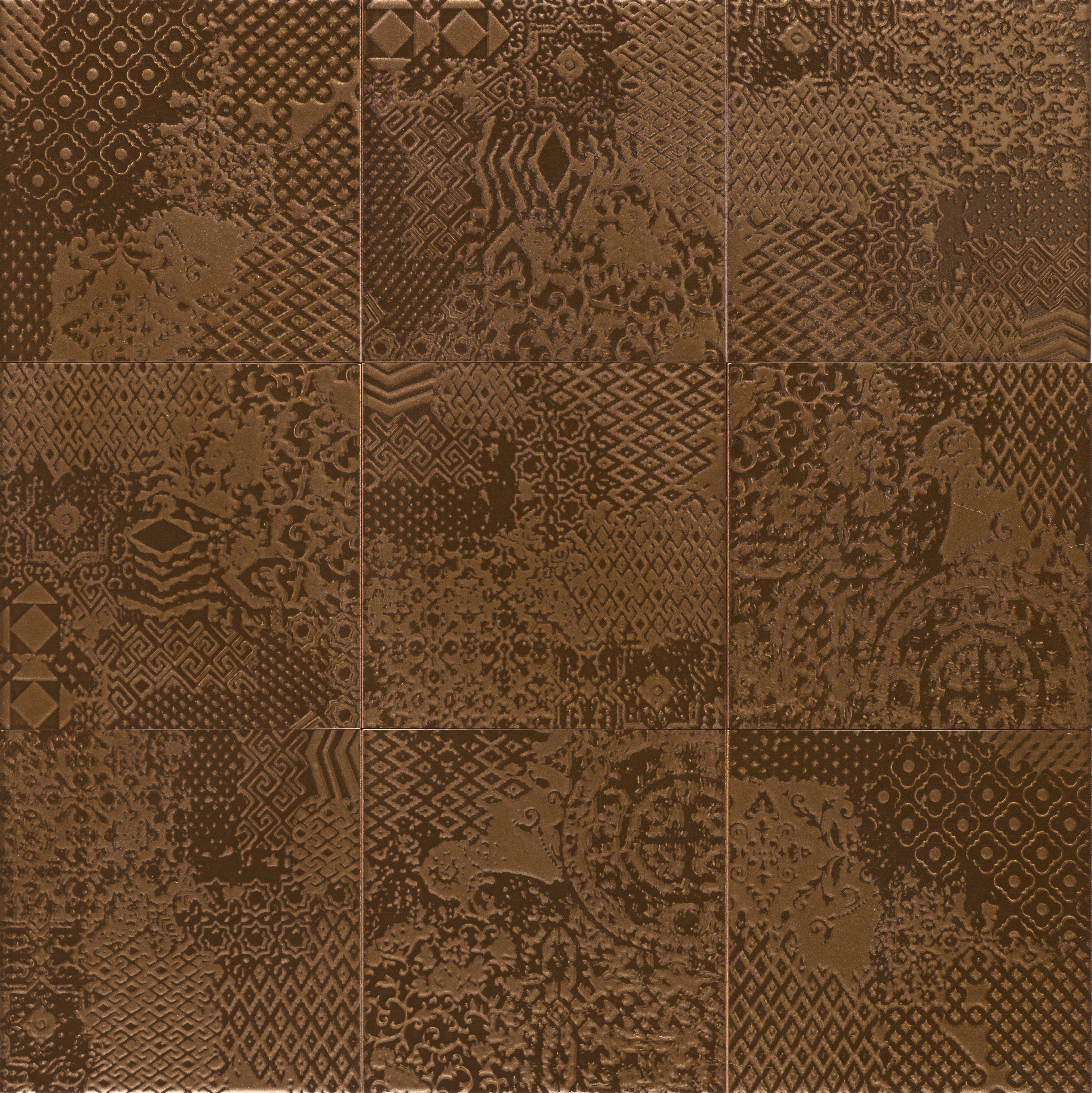Изображение товара Керамическая плитка Mainzu Metal Tiles Decor Bronze 20x20 см для стен