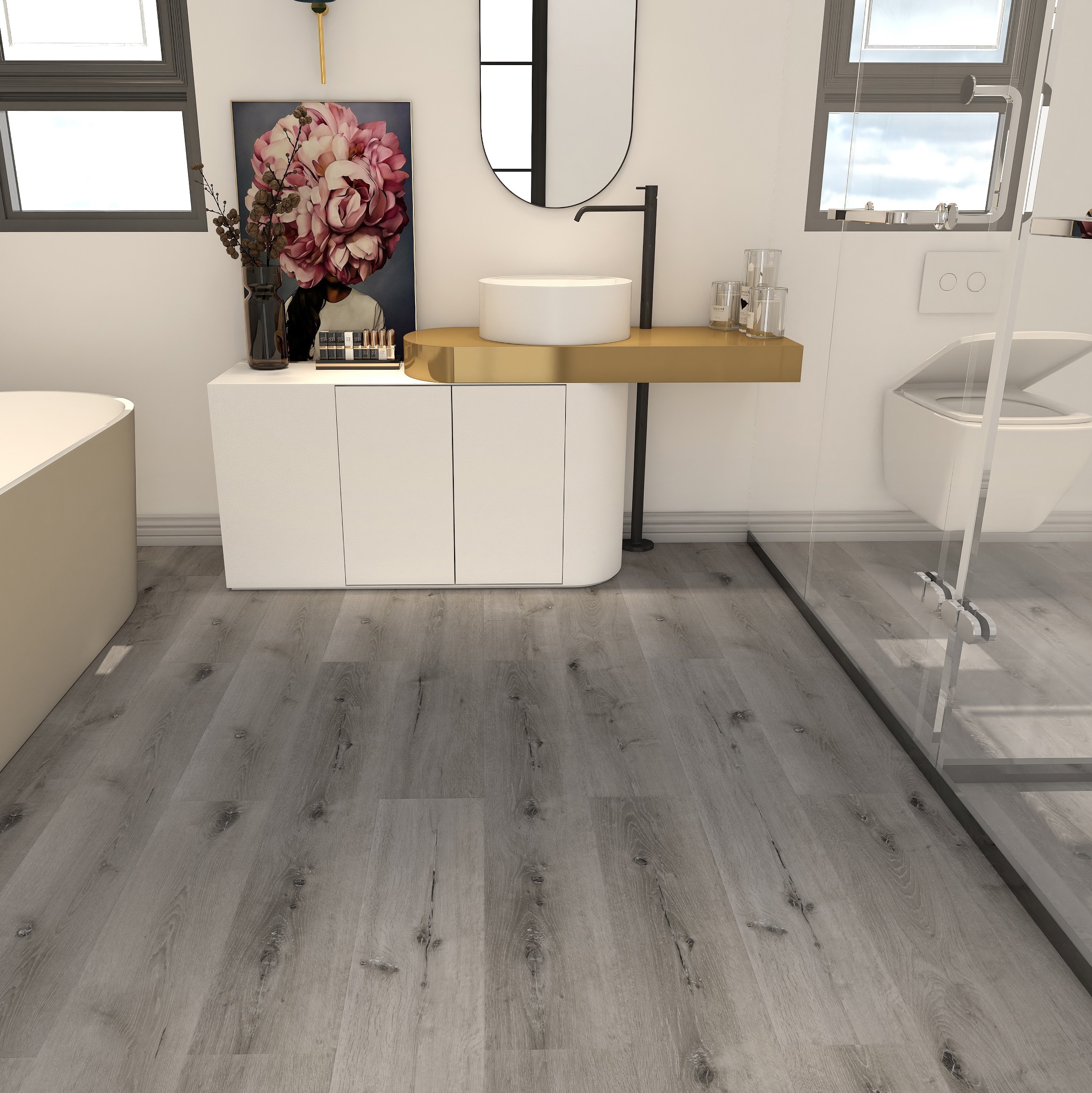 Изображение товара Кварц-виниловый ламинат Aspenfloor Natural Touch Дуб Каньон 5.5 мм, укладка замковое соединение